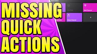 How to Fix Missing Quick Actions Panel in Twitch Stream Manager