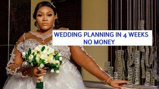 how to plan a wedding in 4 weeks with no money