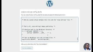 WordPress installation