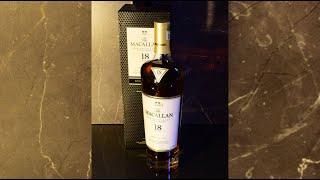 Macallan 18 Years Old Highland Scotch Whisky, Sherry Oak Cask.