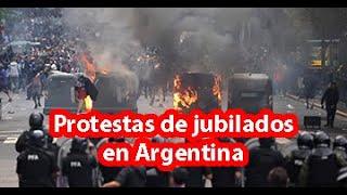 Protestas en Argentina y reprimen manifestaciones