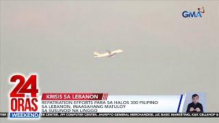 24 Oras Weekend Part 2 - Lebanon repatriation sa mga Pinoy; Gen Z voters; Bomba sa airport...; atbp.