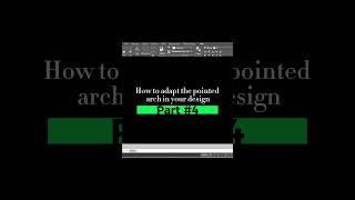 How to adapt the pointed arch in your design.|Part 4...2 in1   #shorts #youtube #explorepage اكسبلور
