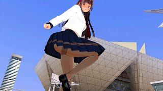 4K推進ダンス（4K dance）COM3D2「entrance to you」セーラー服＆風ちら＆Ｔバック　Windy upskirt and T-back