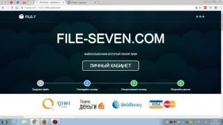 Как заработать на файлах   Заработок на файлообмениках File seven, Disc space 1