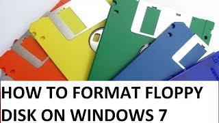 How To Format Floppy Disk on Window7