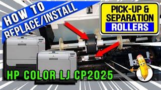 How to Replace & Install New Pickup & Separation Rollers | Color Laserjet Cp2025