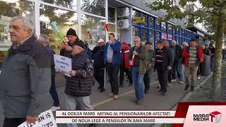 Miting pentru modificarea Legii pensiilor în Baia Mare