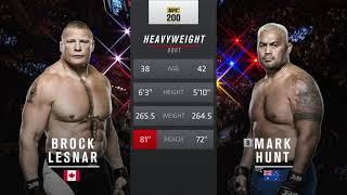 Brock Lesnar vs Mark Hunt Full Fight Full HD