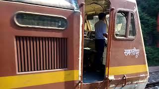 Old and rusty rail tunnel in India - train in tunnel