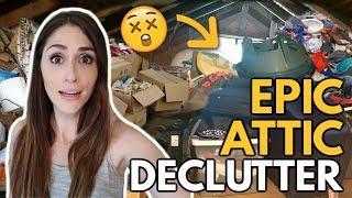 EXTREME ATTIC DECLUTTER WITH ME + Organization Tips