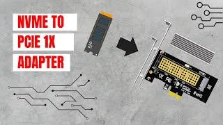 Glotrends M.2 NVMe to PCIe X1 Adapter Kit installed in HP Pro Desk SFF Computer Using Proxmox Linux