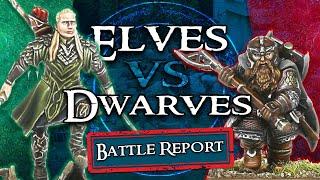 Legolas Vs Gimli | Elves Vs Dwarves | MESBG Battle Report