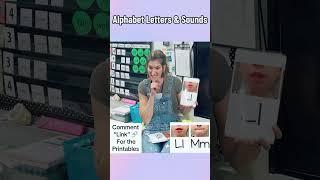 Learn Alphabet Letters and the Sounds they Make! #kindergartenteacher #phonics  #alphabetflashcards