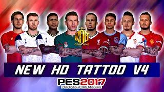 PES 2017 | UPDATE NEW HD TATTOO V4