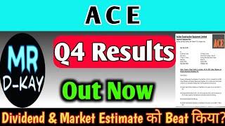 ACE Q4 Results 2025 | ACE share latest news | Action Construction equipment share