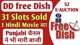 DD FREE DISH 3rd Annual (52) E-AUCTION Results Total 31 Slots Sold