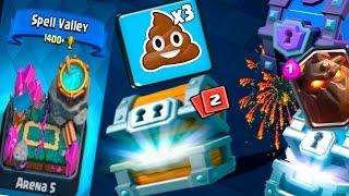 КАК НЕ НАДО ОТКРЫВАТЬ ОГРОМНЫЙ СУНДУК!!! ОТКРЫВАЕМ СУНДУКИ В Clash Royale