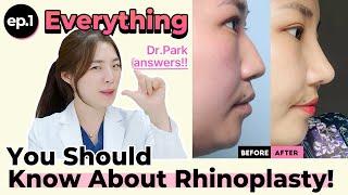 [FAQ] Freuquently Asked Questions about Rhinoplasty| Rib cartilage, Silicone Implant, Dermofat Q &A