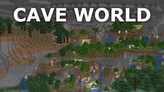 I Tried To Beat Minecraft In A Cave World