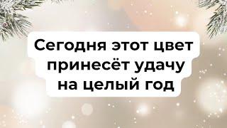 Сегодня этот цвет принесёт удачу на целый год.