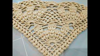 ШАЛЬ "ТЮЛЬПАН". Вязание крючком. TULIP SHAWL. Crochet