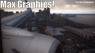 San Diego International Airport Landing X-Plane 11 EXTREME GRAPHICS!