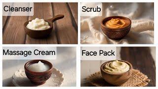 Facial combination skin/facial at home/glowing and clear skin home remedy/aloe vera gel face pack