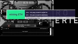 2x RTX 2080ti mining ETH