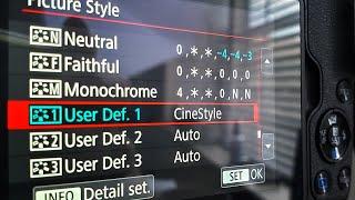Comparing Cinestyle vs Neutral Color Profiles & Setup | Canon EOS M50