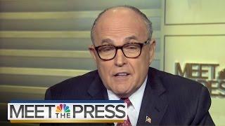 Giuliani Addresses 'Black On Black Crime' | Meet The Press