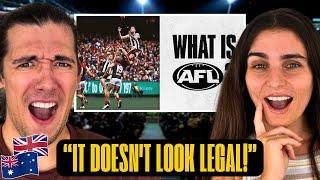 Brits React to AFL for the First Time – We Weren’t Ready! 