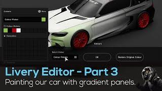 TUTORIAL - Livery Editor Part 3 - How to easily PAINT YOUR CAR using IN GAME GRAPHIC PANELS - GT7