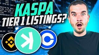 Kaspa's Being Bought By Coinbase and Binance? When Will They List?! (Prediction!)