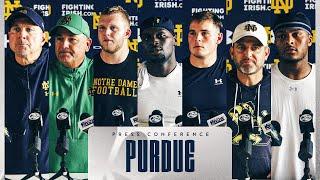 Purdue | Post-Practice Press Conference (9.10.24) | Notre Dame Football