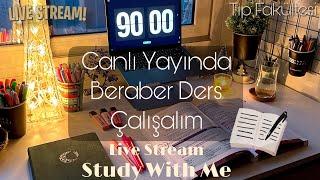 Canlı Yayında Tıp Öğrencisiyle 7 saat Çalışın | 80x3-50x3 min Pomodoro Live Study 7 hours