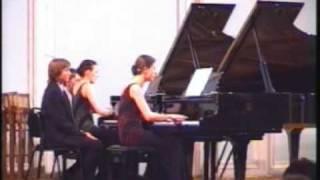 Chopin Rondo for Two Pianos Op.73   Anastasia & Liubov Gromoglasova