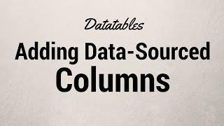 Adding Columns to Data Sourced jQuery Data Table