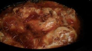 Russian Apricot Chicken Crock pot dinner easy!