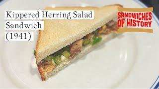 Kippered Herring Salad Sandwich (1941) on Sandwiches of History⁣