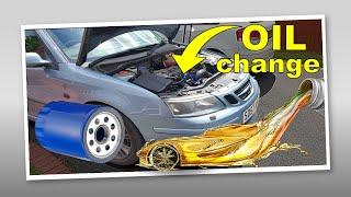 Saab 9-3 2.0t oil change | Saab 9-3 Oil Filter | Saab 2.0 Turbo