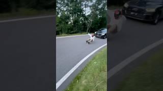 Extreme Downhill Skateboarding filming !! #speed #longboard #fast