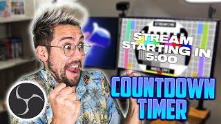 Easiest Way To Add A COUNTDOWN TIMER To Your Stream - OBS Plugin