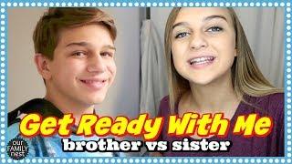 GET READY WITH ME SCHOOL EDITION ~ BROTHER VS SISTER