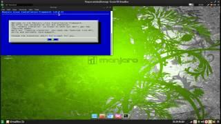 Installing Manjaro Linux via Virtualbox