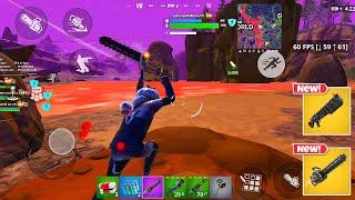 Samsung S23 Ultra 60 FPS Fortnite Mobile Gameplay *NEW Chainsaw Weapon is INSANE in Fortnitemares*