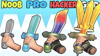 NOOB vs PRO vs HACKER vs GOD in Sword Melter