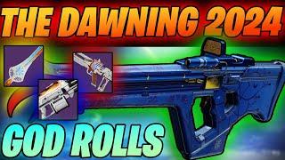 NEW DAWNING Weapon God roll Rolls YOU WANT! | Mistral Lift, Zepher Guide (Destiny 2 dawning 2024)