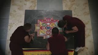 Green Tara Sand Mandala Creation Time-lapse