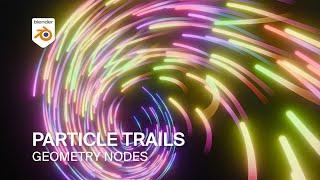 Particle trails | Blender | Geometry nodes